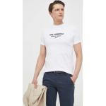 Férfi Feliratos Elasztán Fehér Karl Lagerfeld Kereknyakú Feliratos pólók akciósan XL-es 