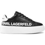 Női Bőr Fekete Karl Lagerfeld Sportos félcipők akciósan 36-os méretben 