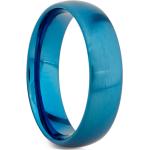 Csiszolt Férfi Kék Trendhim Nemesacél gyűrűk Rozsdamentes acélból 