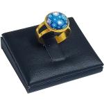Női Virágos Kék Kézzel készített Bizsu gyűrűk 