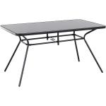 Fekete Kerti Asztal 140 x 80 cm