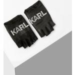 Női Lezser Feliratos Fekete Karl Lagerfeld Ujjatlan kesztyűk L-es 