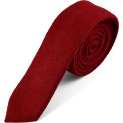 Kézzel készített vörös nyers gyapjú nyakkendõ