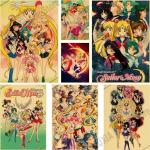 Retro Sailor Moon Falra szerelhető Poszterek 