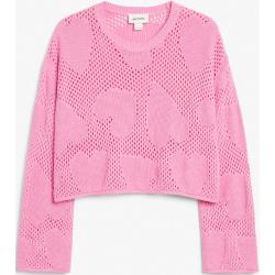 Knitted openwork sweater - Pink