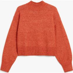 Knitted turtleneck sweater - Red