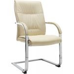 Modern PVC Krém árnyalatú Karfás Irodai székek 