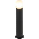 Kültéri lámpa fekete opálfehér árnyalattal 50 cm - Odense