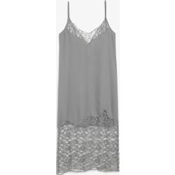 Lace detail slip dress - Grey