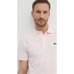 Férfi Elasztán Rózsaszín Lacoste Lacoste Live Galléros pólók Fenntartható forrásból Bio összetevőkből S-es 