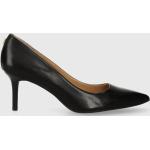 Designer Női Szexi Gumi Fekete Ralph Lauren Tűsarkú cipők 37-es méretben 