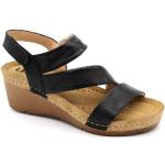 Női Elegáns Bőr Fekete Nyári Csúszásmentes Nyári cipők Tépőzáras kapoccsal - 5-7 cm-es sarokkal 41-es méretben 