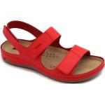 Női Bőr Piros Nyári Nyári cipők Tépőzáras kapoccsal - max. 3 cm-es sarokkal 41-es méretben 