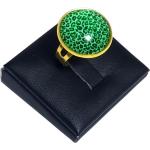 Női Leopárdmintás Zöld Kézzel készített Bizsu gyűrűk 