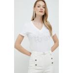 Női Fehér Liu Jo V-nyakú pólók XS-es 