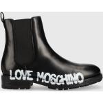 Designer Női Lezser Bőr Fekete Moschino Téli cipők 37-es méretben 