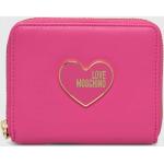Designer Női Rózsaszín Moschino Cipzáras pénztárcák 