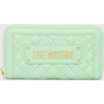 Designer Női Zöld Moschino Cipzáras pénztárcák 