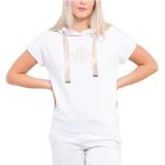 Női Lezser Poliészter Fehér Luhta Kapucnis pólók Fenntartható forrásból Bio összetevőkből L-es 