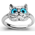Állatmintás Ezüst Színes Gyűrűk 