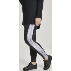 Macskanadrág // Urban classics Ladies Side Striped Pattern Leggings blk/snake