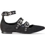 Női Bokapántos Fekete Made in Italia Nyári cipők - max. 3 cm-es sarokkal Szarvasbőr akciósan 38-as méretben 