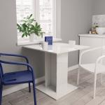 Magasfényű Minimalista Fa Fehér Étkezőasztalok 