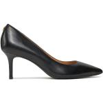 Designer Női Bőr Fekete Ralph Lauren Magassarkú cipők akciósan 36-os méretben 