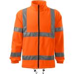 MALFINI Fényvisszaverõ kabát HV Fleece Jacket - Fényvisszaverõ narancssárga | L