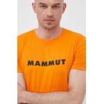 Férfi Poliészter Narancssárga Mammut Core Sport felsők Fenntartható forrásból Bio összetevőkből S-es 