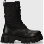 Női Lezser Bőr Fekete Marc O'Polo Téli cipők Fűzős kapoccsal - 5-7 cm-es sarokkal akciósan 36-os méretben 