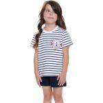 Lány Csíkos Gumi Fehér Gyerek pizsamák 152-es méretű 
