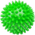 Masszázslabda, tüskés labda, zöld, 9 cm, kemény