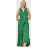 Női Elegáns Poliészter Zöld MAX & CO. Maxi V-nyakú Maxi ruhák Fenntartható forrásból S-es 