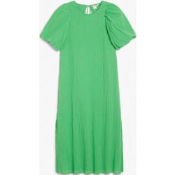 Maxi puff sleeve dress - Green