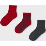 Elasztán Piros Mayoral Gyerek zoknik 3 darab / csomag 6 éveseknek 