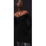 Női Elegáns Elasztán Fekete Medicine Mini Hosszu ujjú Testhezálló ruhák S-es 