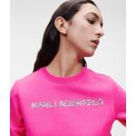 Női Klasszikus Pamut keverék Rózsaszín Karl Lagerfeld Melegítő felsők Fenntartható forrásból Bio összetevőkből S-es 