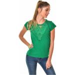 Női Elasztán Zöld Miana Nyári Rövid ujjú pólók 