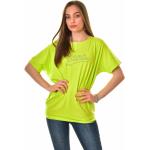Női Lezser Elasztán Neon zöld árnyalatú Miana Nyári Rövid ujjú pólók 