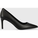 Designer Női Szexi Bőr Fekete Michael Kors Tűsarkú cipők 37-es méretben 