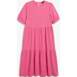 Darázsolt Női Poliészter Rózsaszín Monki Midi Nyári ruhák Fenntartható forrásból XS-es 