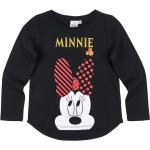 Lány Fekete DISNEY Mickey Mouse és barátai Minnie Mouse Egér motívumos Gyerek hosszú ujjú pólók akciósan 128-as méretű 