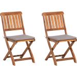 Rusztikus Fa Beliani Egymásba illeszthető Kerti székek akciósan 