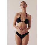 Női Elasztán Fekete Bélelt Merevítős bikini felsők Fenntartható forrásból - 85A kosár L-es 