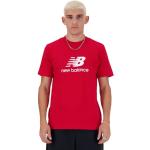 Férfi Sportos Piros New Balance Essentials Rövid ujjú pólók L-es 