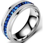 Női Kék Izmael Nemesacél gyűrűk 52 