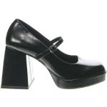 Női Fekete Monki Őszi Brogue cipők - 9 cm fölötti sarokkal 