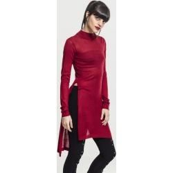 Nõi ruha // Urban classics Ladies Fine Knit Turtleneck Long Shirt burgundy
