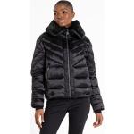 Női Szőrme Fekete Téli Steppelt kabátok - Szélálló 
